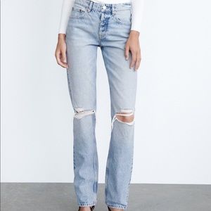 NWT Zara straight leg jeans